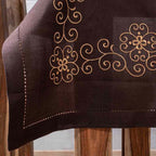 Τραπεζομάντηλο Αιγαίον Flower Swirl 9942 140X180 Brown